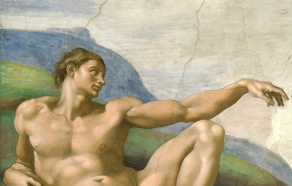 Die Erschaffung Adams von Michelangelo